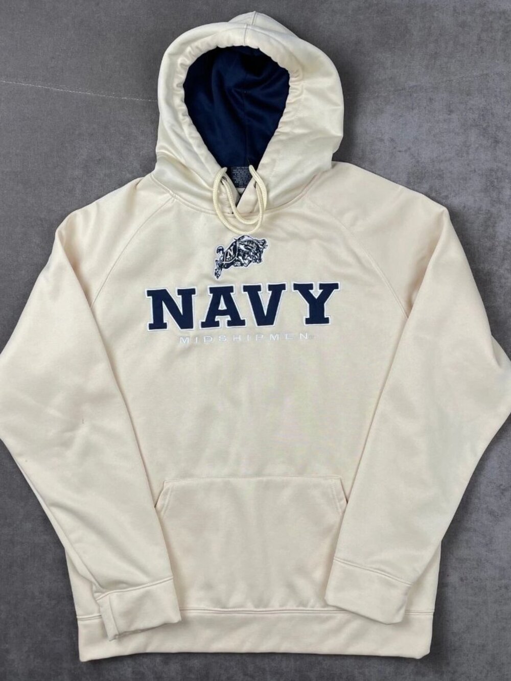 Colosseum Navy Midshipment Hoodie Mens L